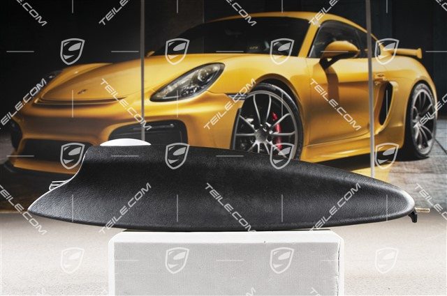 Deckel, Ablagefach, Leder, Schwarz, L