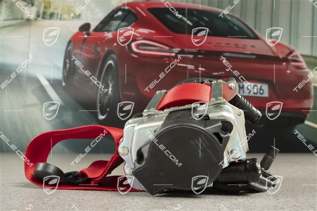 Targa / Coupe, Pas bezpieczeństwa, przedni, czerwony, L=R