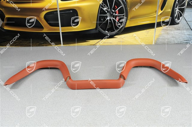 Verkleidung, Leder, terrakotta, Satz