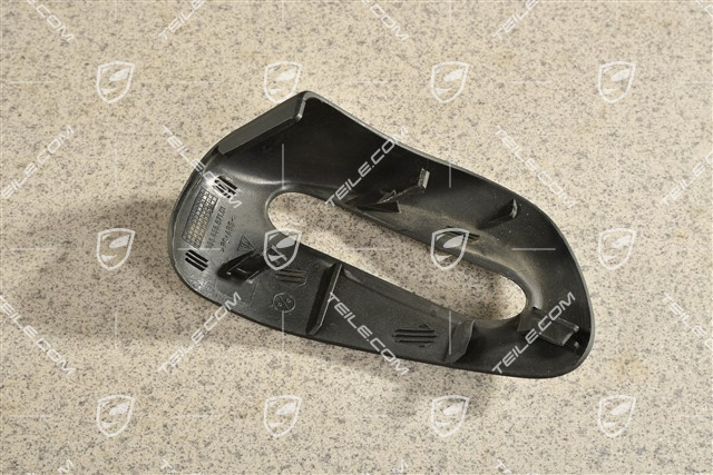 Cabrio, Sicherheitsgurt Abdeckung / Rosette, Schwarz, L