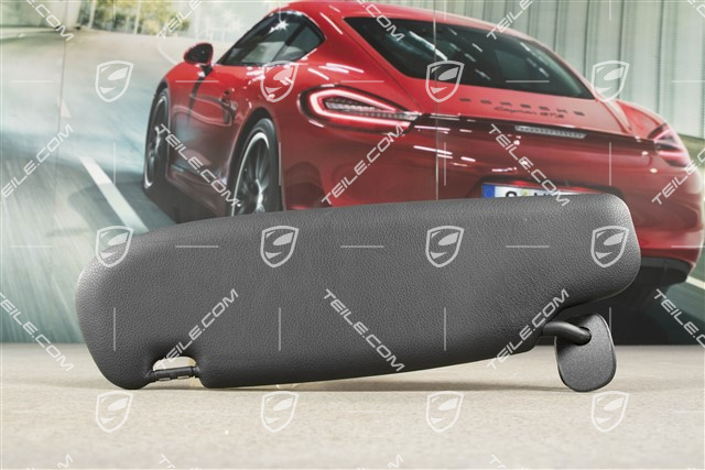 Sonnenblende, Coupe, Kunstleder, schwarz, R