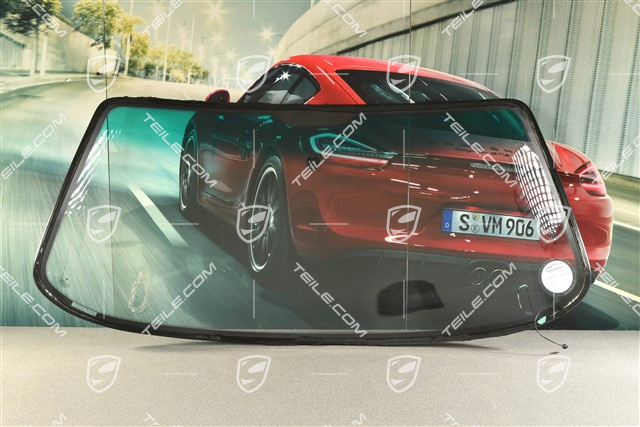 Szyba czołowa przyciemniana, z zielonym pasem