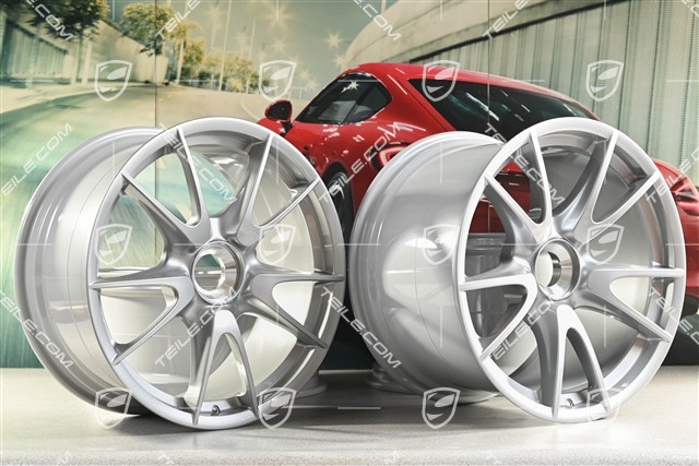 19" GT3RS II 4.0 / GT2RS Felgensatz, GT-Silber, 9J x 19 ET47 + 12J x 19 ET48