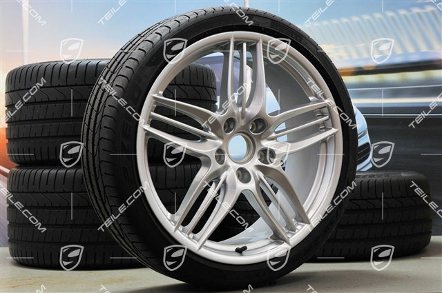 20" Koła letnie SportDesign, felgi 8,5J x 20 ET51 + 11J x 20 ET70 + NOWE opony letnie Pirelli P Zero 245/35 ZR20 + 295/30 ZR20, z czujnikami ciśnienia