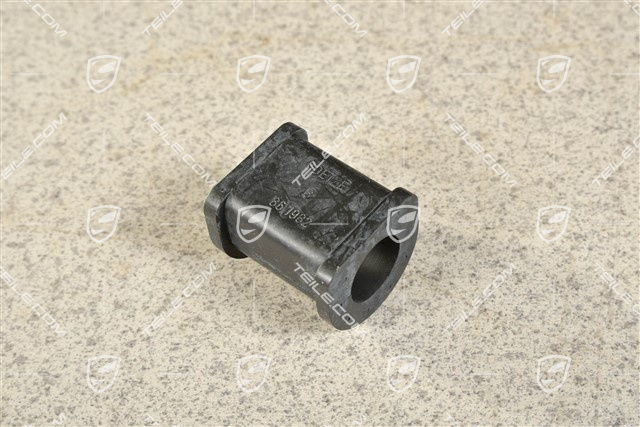 Stabilizer mounting / bushing for sway bar, Split, rear suspension, 1PCS, L=R