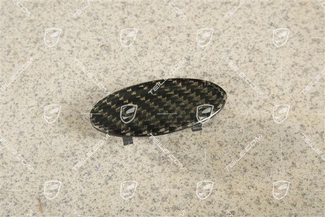 Cover, Headlight range control, Carbon, L