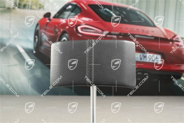 Verlängerung Oberteil für Mittelkonsole hinten, Leder, schwarz, coupe / Targa (Hinterer Teil der Mittelkonsole aus Leder)