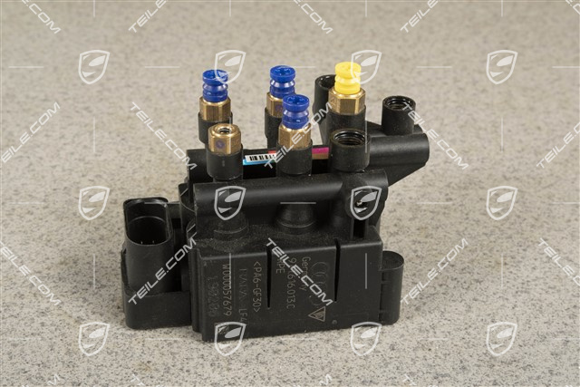 Valve control unit, air suspension adjustment / levelling system