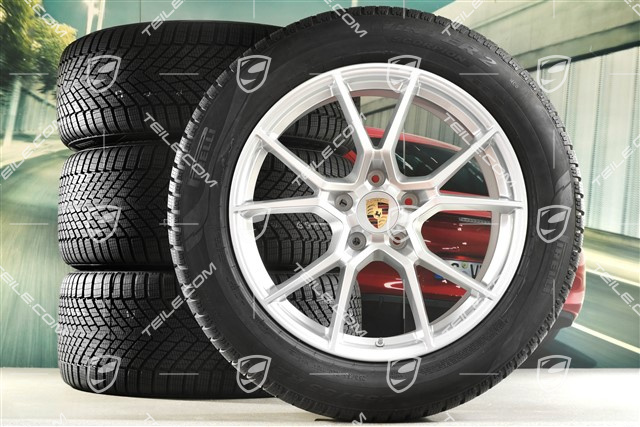 20" Cayenne S Winterräder Satz, Felgen 9J x 20 ET50 + 10,5J x 20 ET64 + NEUE Pirelli Winterreifen 255/55 R20 + 295/45 R20, mit RDK-Sensoren