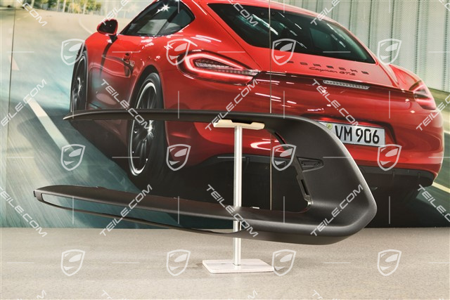 Cover trim for front bumper retaining frame, Matt black, L