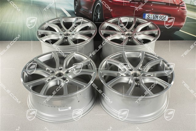 21-inch wheel rim set Cayenne Exclusive Design, 11J x 21 ET49 + 9,5J x 21 ET46, for Cayenne Coupé,