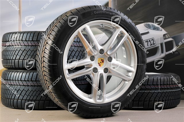 19" Panamera TURBO Winterräder Satz, Felgen 9J x 19 ET 60 + 10J x 19 ET61 + Reifen Continental 255/45 R19+285/40 R19, mit RDK-Sensoren