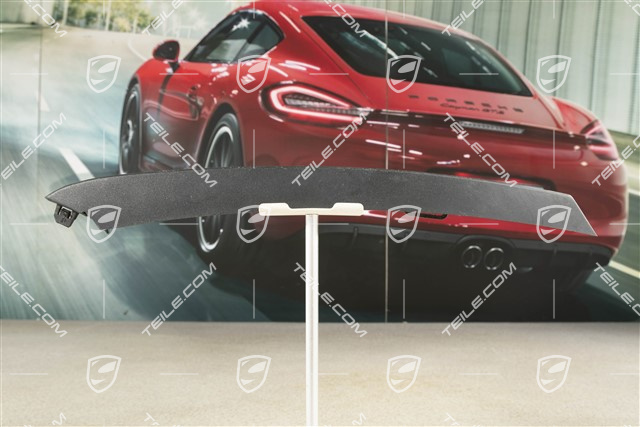 Front bumper disc / trim, Satin black, upper, R