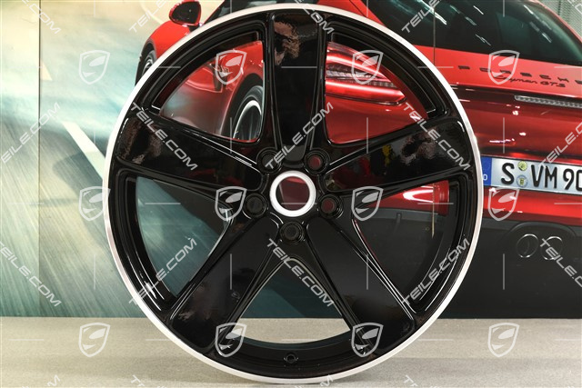 19" Felge Macan Sport Classic, 8,5J x 19 ET21, schwarz hochglanz