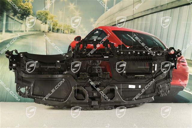 Dashboard trim / dashboard, leather, black, damaged leather