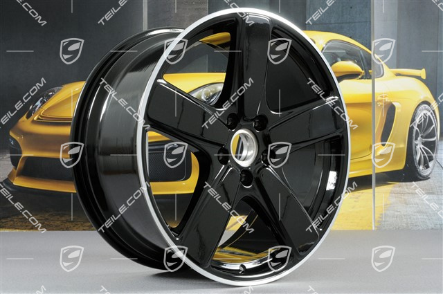 21" felga Cayenne Sport Classic, 10J x 21 ET50, czarny wysoki połysk