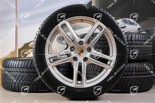 19" Panamera TURBO Winterräder Satz, Felgen 9J x 19 ET 60 + 10J x 19 ET61 + Reifen Continental 255/45 R19+285/40 R19, mit RDK-Sensoren