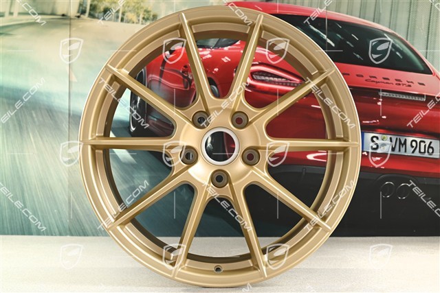20" komplet felg "Spyder" / "718 Sport", felgi 8,5J x 20 ET57 + 10,5J x 20 ET47, Aurum satynowy półmat