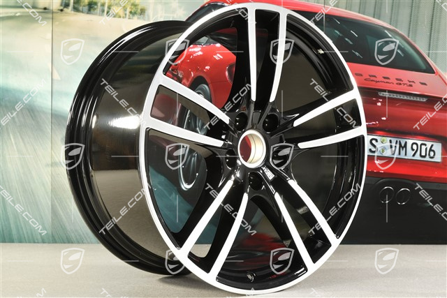 21-inch wheel rim Cayenne Turbo, 11J x 21 ET49, black high gloss