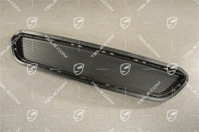 Retaining frame, centre, without middle radiator, Black