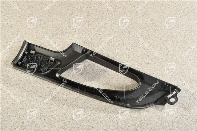 Blenda tapicerki, Osłona klamki, Tył, czarna, R