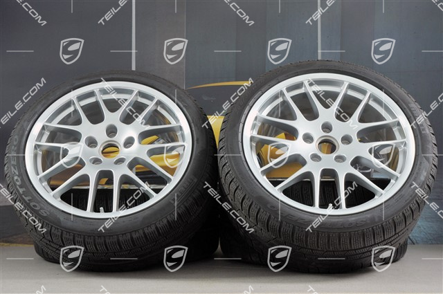 20" RS Spyder Winterräder Satz, Felgen 9,5J x 20 ET65 + 10,5J x 20 ET65 + NEUE Pirelli Winterreifen 255/40 R20 + 285/35 R20, mit RDK Sensoren