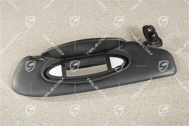 Sonnenblende, Coupe, Kunstleder, schwarz, R