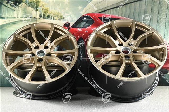 21" Felgensatz Cayenne Exclusive Design, 11J x 21 ET49 + 9,5J x 21 ET46, für den Cayenne Coupé, neodyme