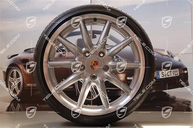 19-inch Carrera Sport summer wheel set, 8,5J x 19 ET55 + 10J x 19 ET42 + tyres
