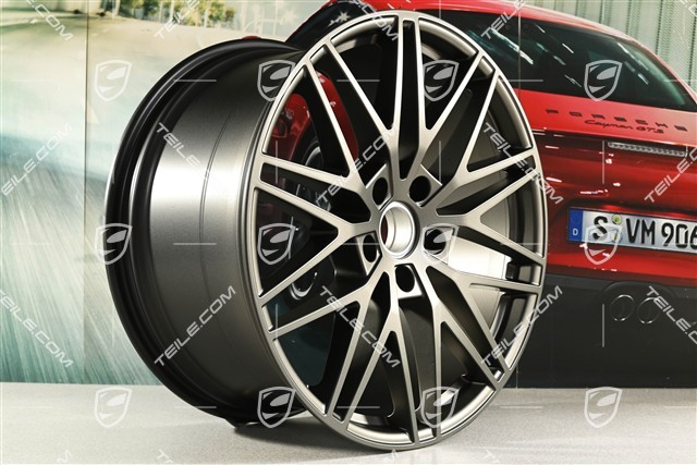 21" Komplet felg Cayenne RS Spyder Design, 11J x 21 ET58 + 9,5J x 21 ET46, Turbonite