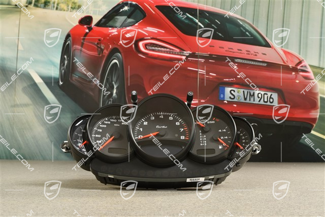 Instrument cluster / Speedometer, Turbo Tiptronic Rally Black Dials, USA