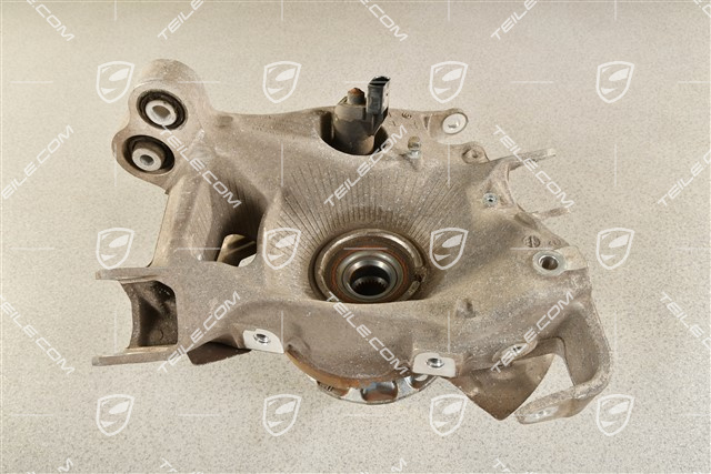 Wheel carrier, central wheel lock, rear axle steering, complete,  L