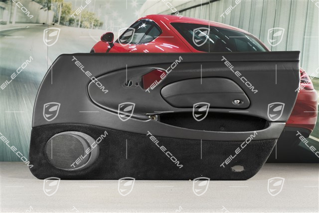 Tapicerka drzwi z blendą airbaga, Sound pakiet, skóra, Czarna, R