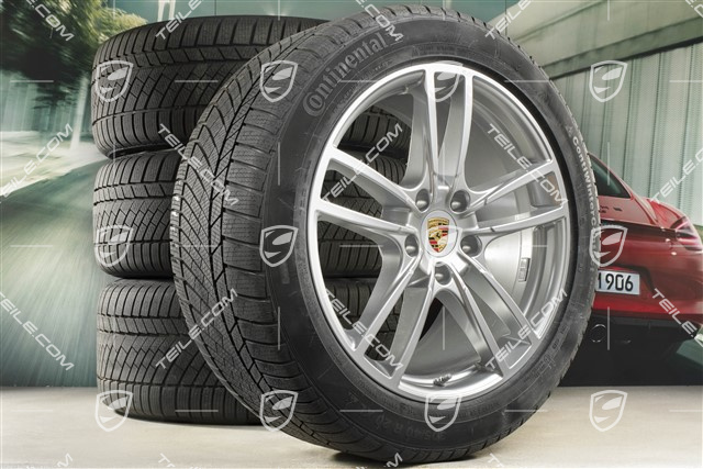 20-inch Cayenne COUPE Sport winter wheel set, rims 9J x 20 ET50 + 10,5J x 20 ET55 +  Continental winter tyres 275/45 R20 + 305/40 R20, with TPMS