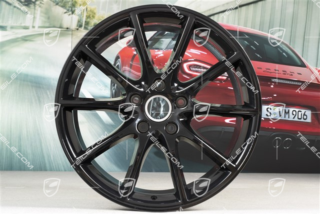 20" Cayenne Design Felgensatz, 10,5J x 20 ET64 + 9J x 20 ET50, schwarz hochglanz