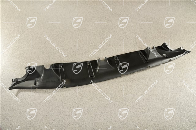 Air guide / duct, black matte, lower / On road front end