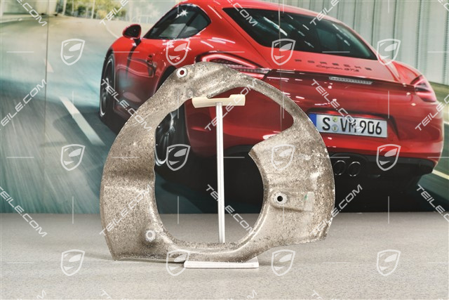 Front axle disc brake protective plate,  C2S / C4S / GTS, L