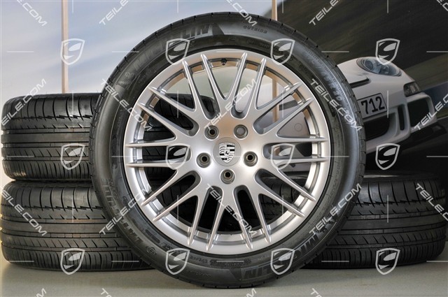 20-inch RS Spyder Design summer wheel set, wheel rims 9J x 20 ET 57 + NEW Michelin summer tyres 275/45 R20, with TPMS