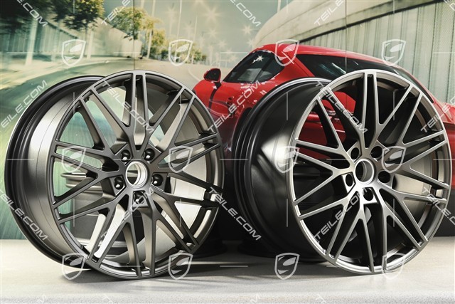 21" Komplet felg RS Spyder Design, 11J x 21 ET49 + 9,5J x 21 ET46, Turbonite
