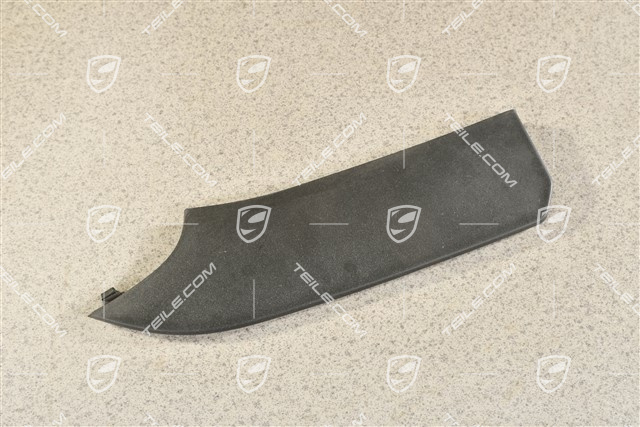 Disc / cover for front bumper retaining frame, centre, ACC, Black matte, R