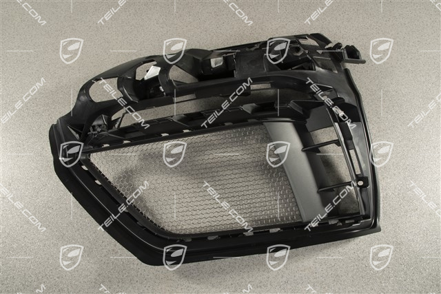 Kratka / wlot powietrza zderzak, GT4, Czarny mat, L