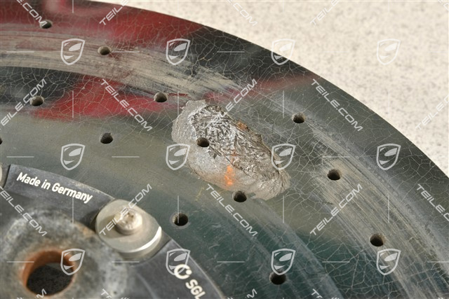 PCCB ceramik brake disc, 20-inch / 420mm, damaged, R
