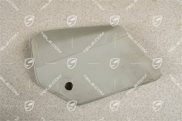 Rücksitzbank Seitenblende, Leder, Stahlgrau, R