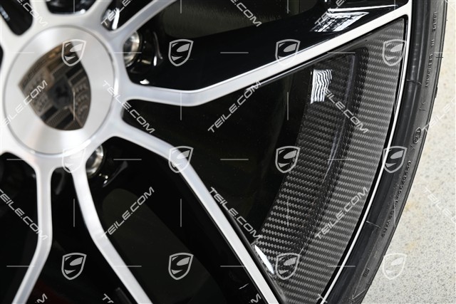 20"+21" Komplet felg Carrera Exclusive Design, felgi 8,5J x 20 ET50 + 11,5J x 21 ET79, z karbonowymi osłonami aerodynamicznymi