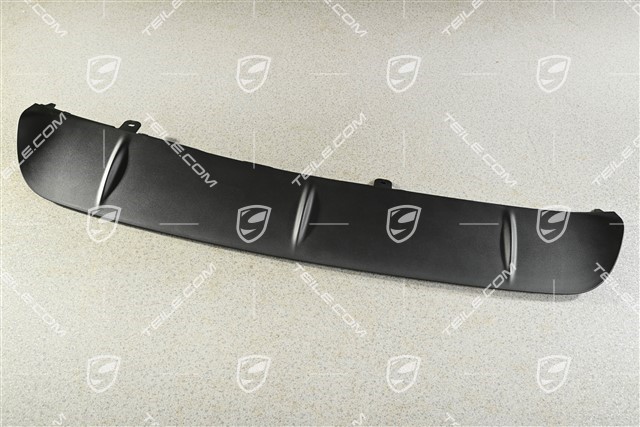 Stossfänger hinten, blende mitte, unten, Panamera 4, Schwarz