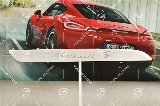 Listwa ozdobna / próg, Aluminium, napis "Macan S", Przód, R