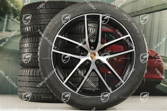 20" "Macan S" Sommerräder Satz, Felgen 9J x 20 ET26 + 10J x 20 ET19 + Michelin Sommerreifen 265/45 R20 + 295/40 R20,  mit RDK-Sensoren