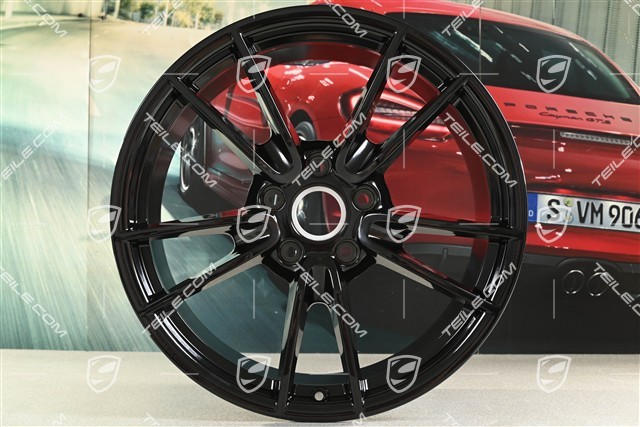 20-inch wheel rim Carrera, 11,5J x 20 ET67, for summer wheels, black high gloss