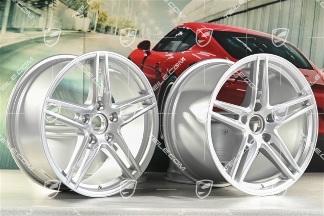 19" Felgensatz Carrera VI, 8,5J x 19 ET50 + 11J x 19 ET56, Brilliantsilber