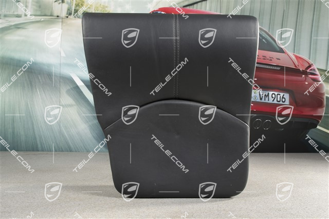 Notsitzkissen, Cabrio, Leder, Schwarz, L